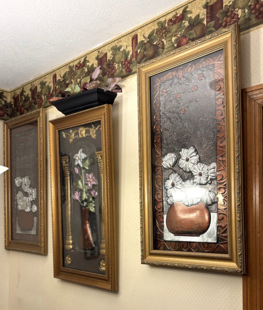 Framed Floral Wall Art Set