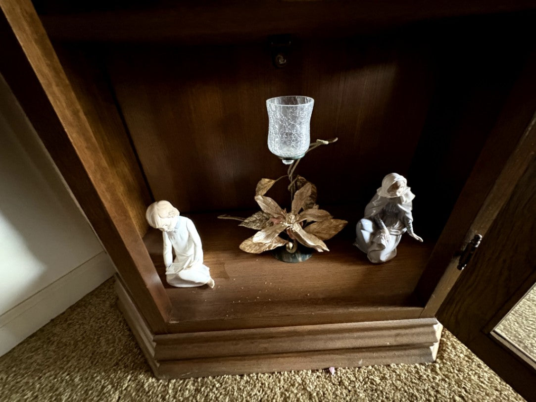 Decorative Figurines and Candle Holder Set
