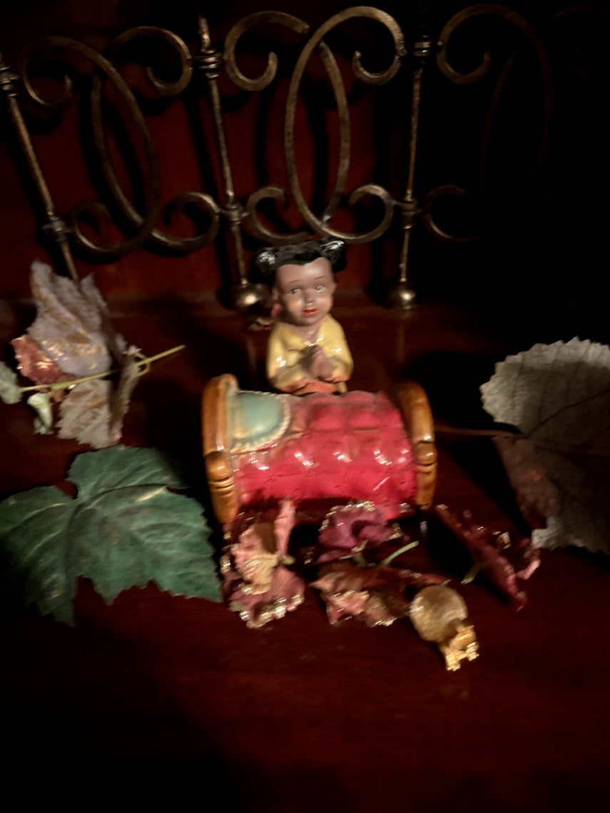 Vintage Figurine with Cradle