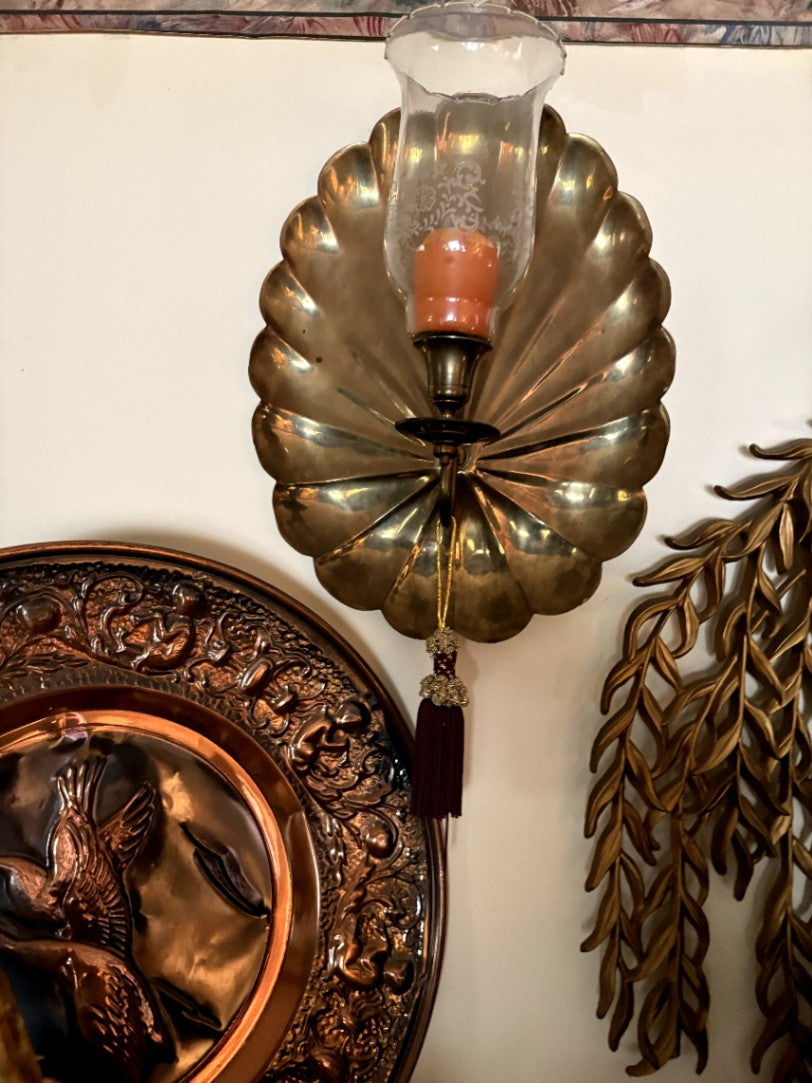 Vintage Brass Wall Sconce