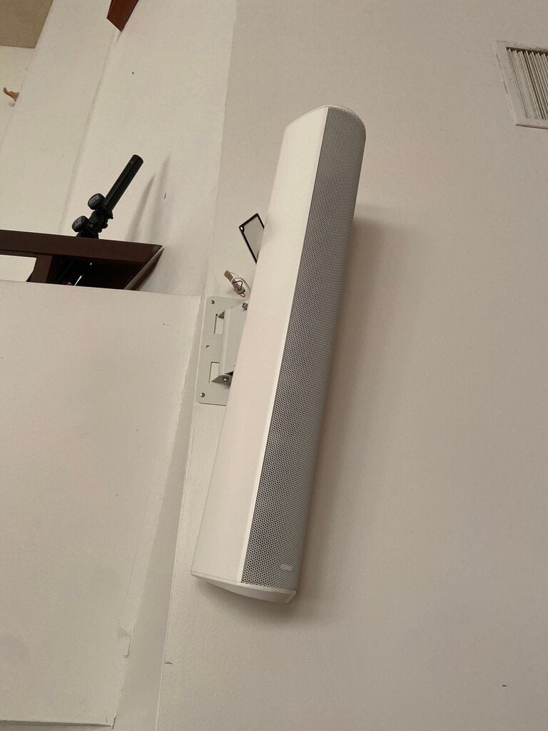 Wall-Mounted White Speaker