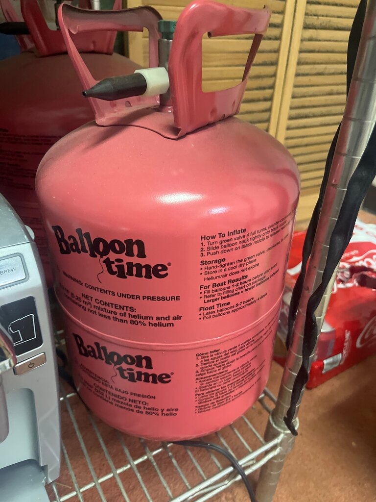 Balloon Time Helium Tank