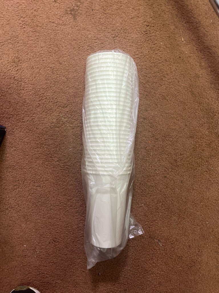 White Plastic Disposable Cups