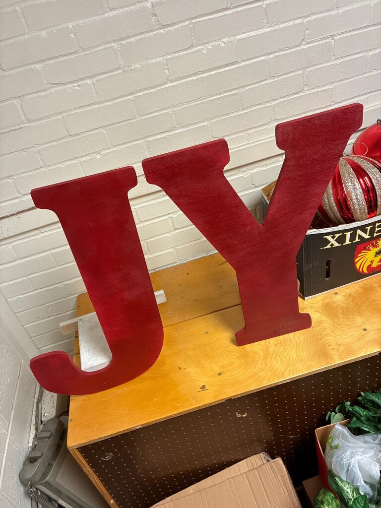 Large Wooden Letters JY