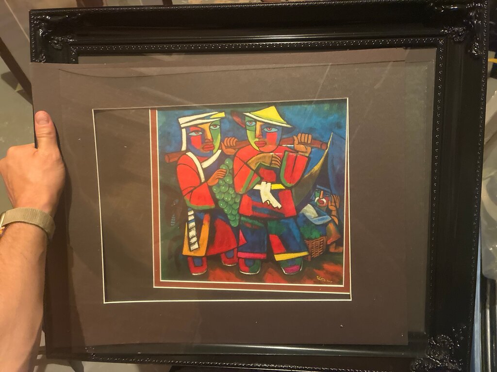 Colorful Framed Art Piece