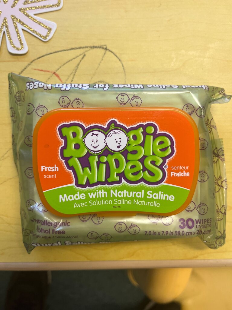 Boogie Wipes Natural Saline Nose Wipes