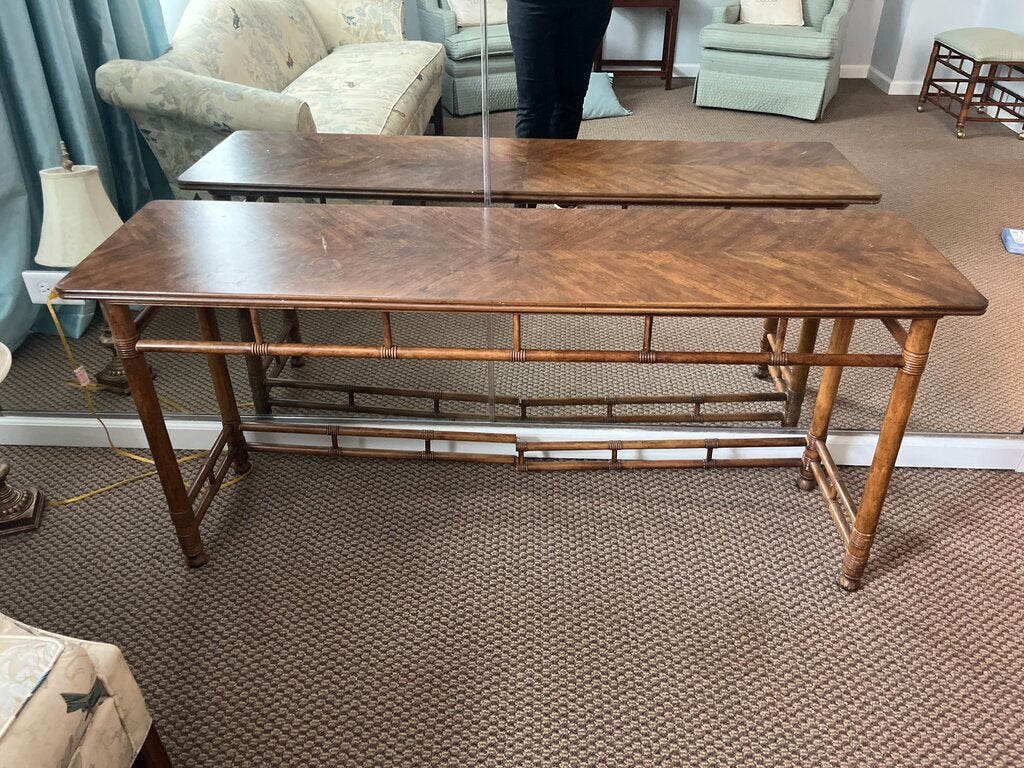 Vintage Bamboo Console Table