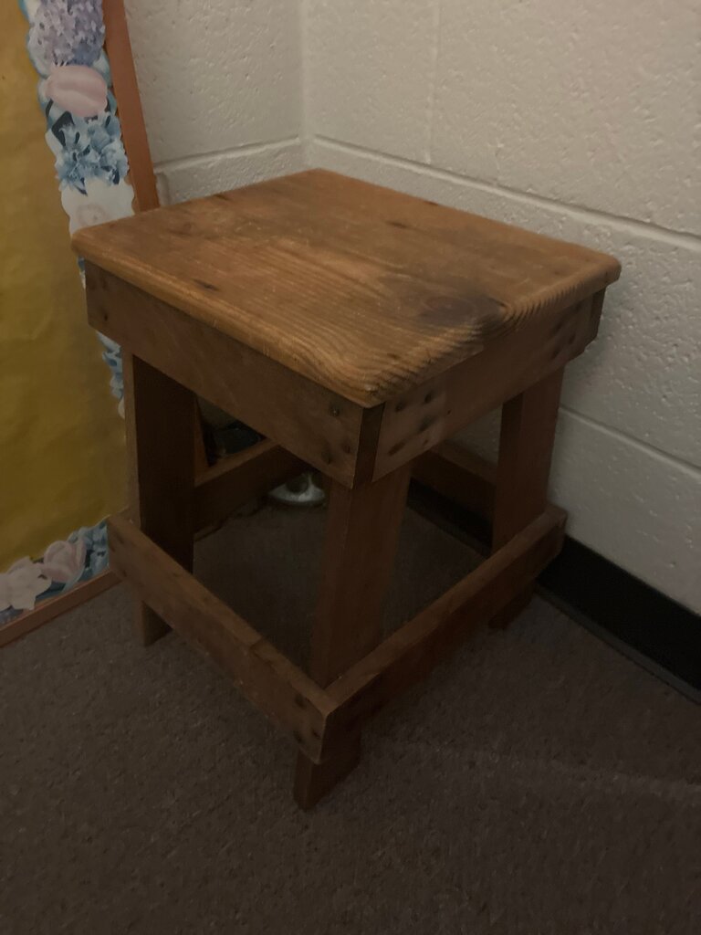 Rustic Wooden Stool