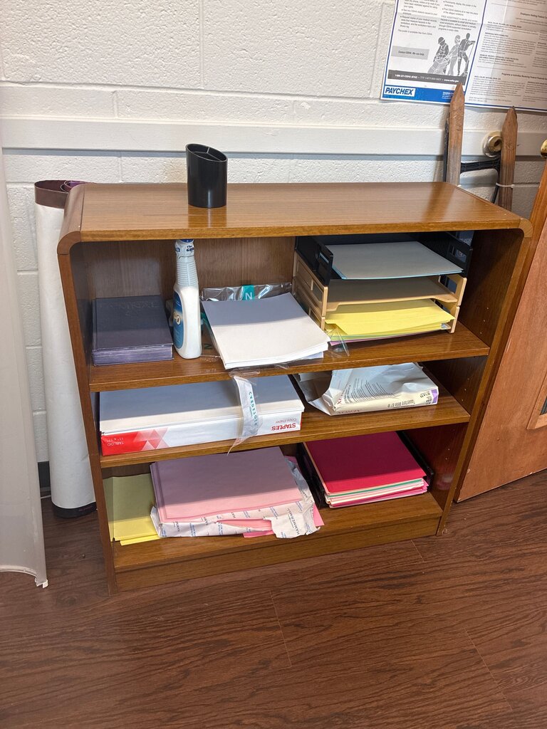 Wooden Desk Organizer Shelf
