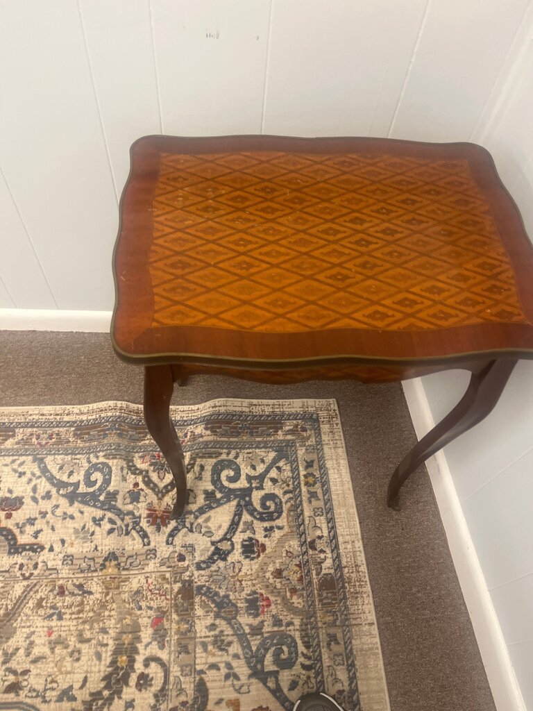 Vintage Wooden Table with Intricate Design
