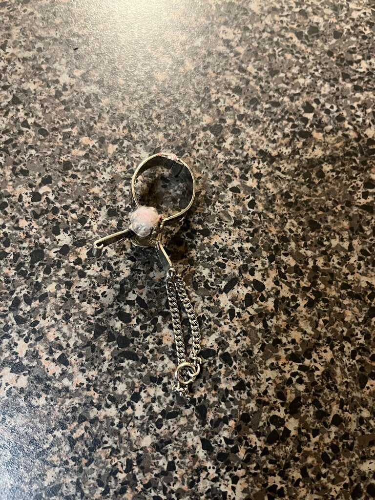 Silver Keychain with Chain
