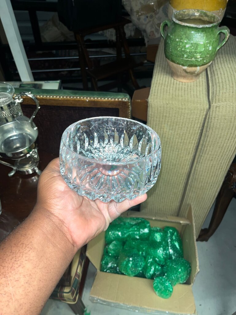 Vintage Crystal Glass Bowl