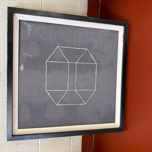 Necker Cube Optical Illusion Art Print