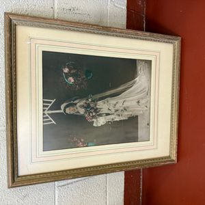 Vintage Framed Wedding Photograph