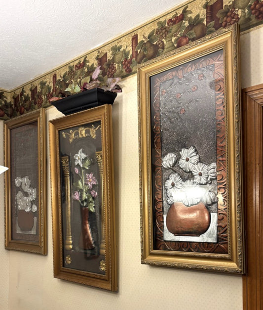 Framed Floral Wall Art Set