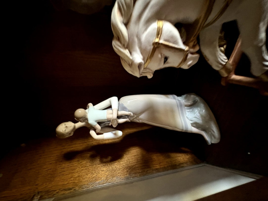 Porcelain Figurine of Woman with Child