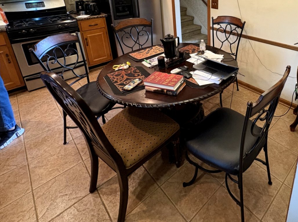 Dining Table with Four Chairs