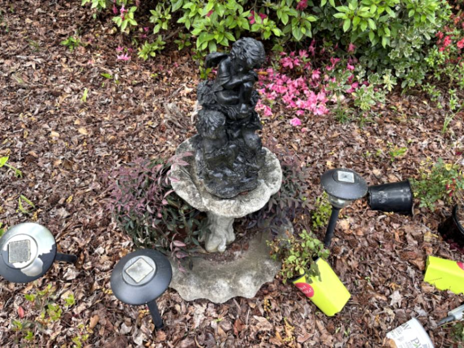 Garden Statue of Children