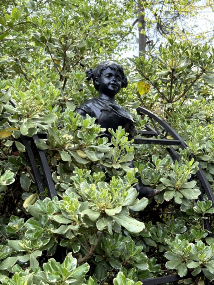 Bronze Garden Statue of a Young Girl