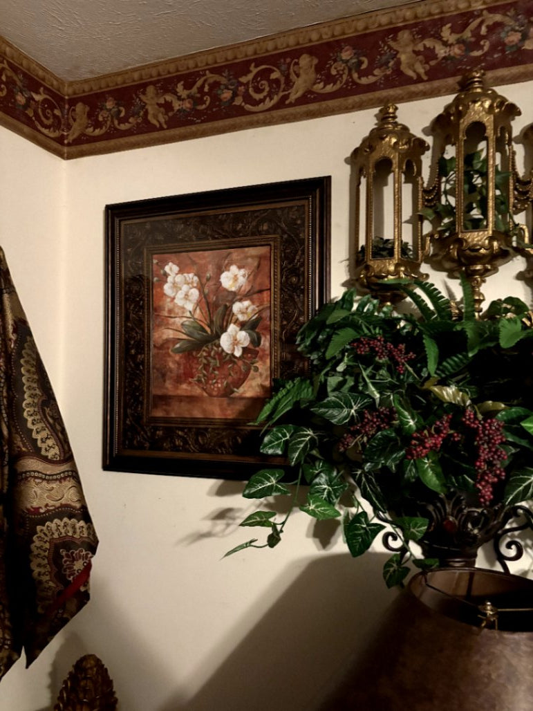 Framed Floral Artwork