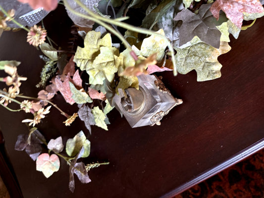Decorative Floral Arrangement with Base