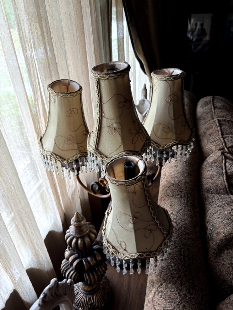 Vintage Table Lamp with Shades
