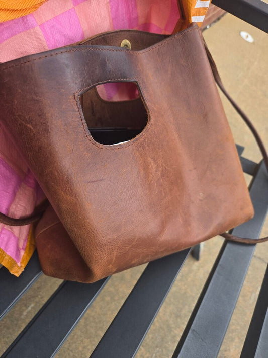 Brown Leather Handbag