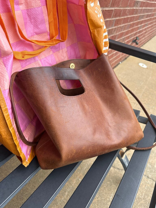 Brown Leather Handbag
