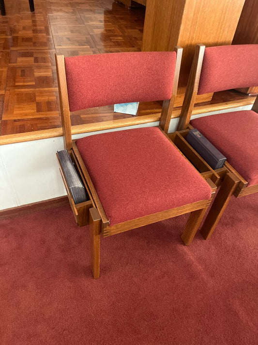 Mid-Century Modern Red Upholstered Chair