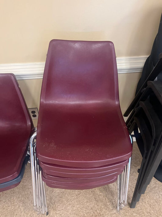 Stackable Burgundy Chair