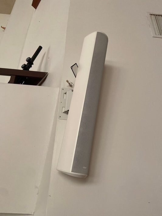 Wall-Mounted White Speaker