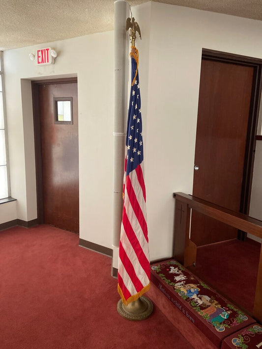 United States Flag on Stand