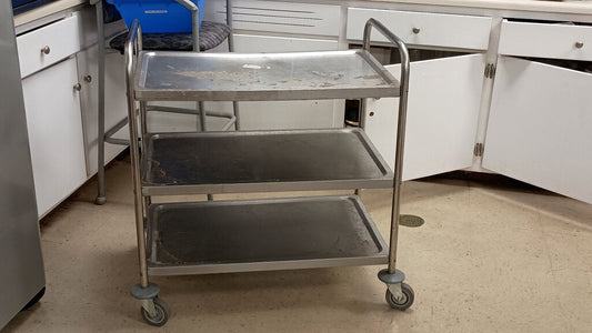 Three-Tier Metal Rolling Cart