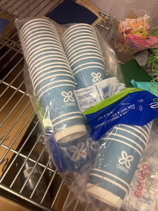 Dixie Paper Cups Blue Stripe