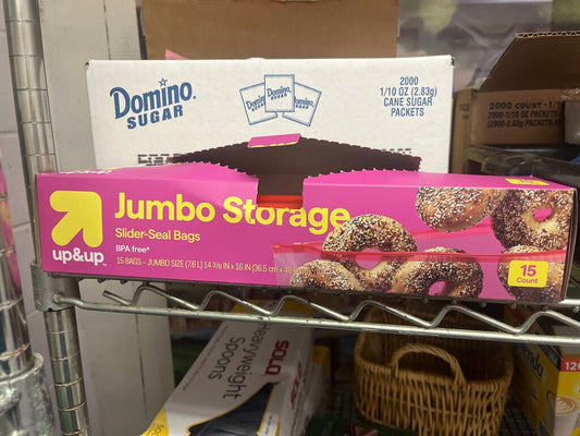 Up&Up Jumbo Storage Slider-Seal Bags