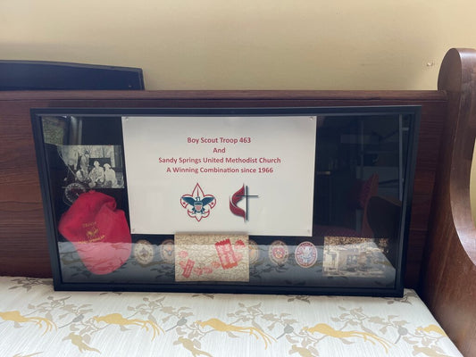 Boy Scout Troop 463 Memorabilia Display