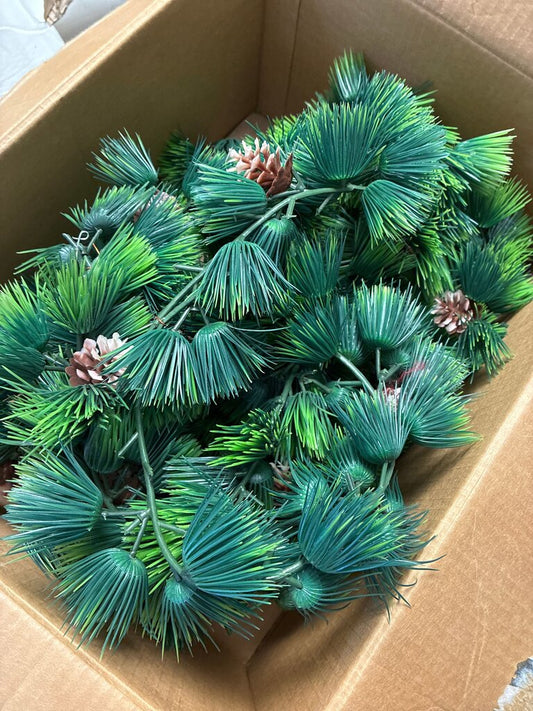 Artificial Pine Garland with Pinecones
