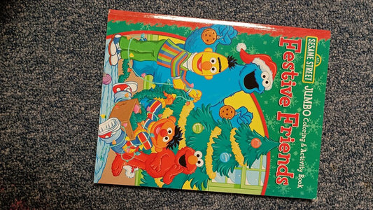 Sesame Street Jumbo Coloring & Activity Book: Festive Friends