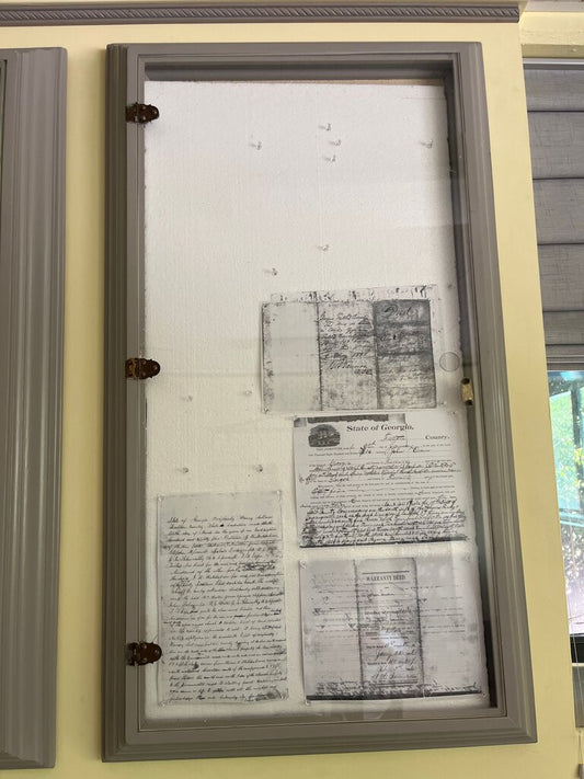 Framed Historical Documents