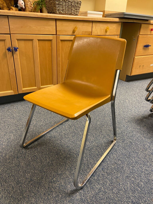 Vintage Yellow Classroom Chair