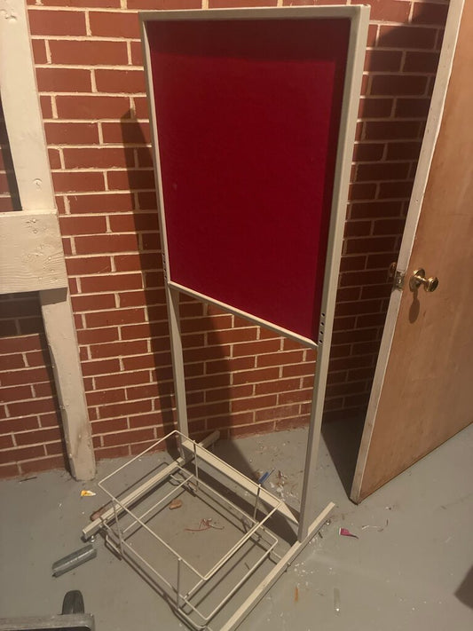 Red Felt Display Stand