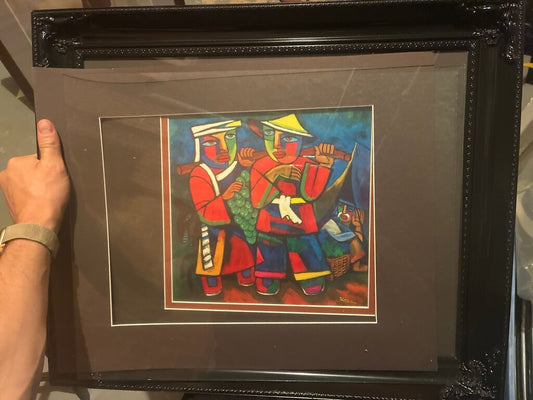 Colorful Framed Art Piece