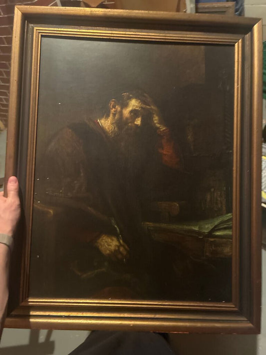 Framed Rembrandt Style Art