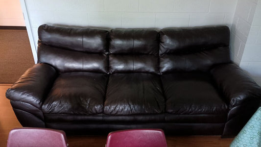 Brown Leather Sofa