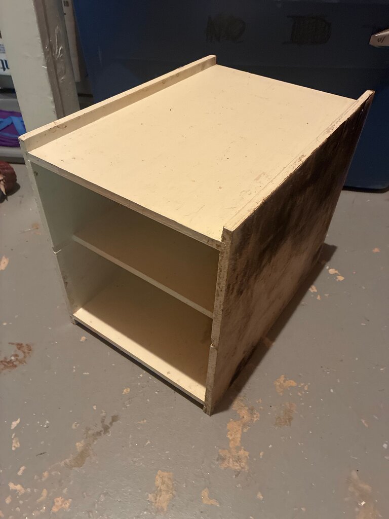 Used Wooden Storage Cube