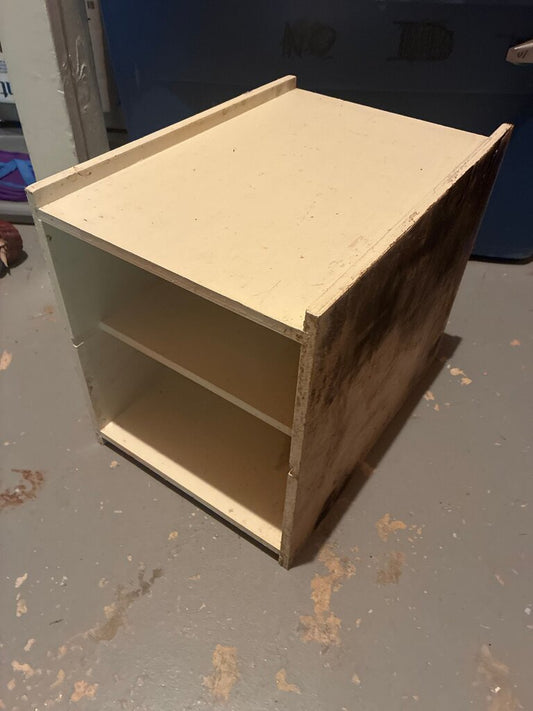 Used Wooden Storage Cube