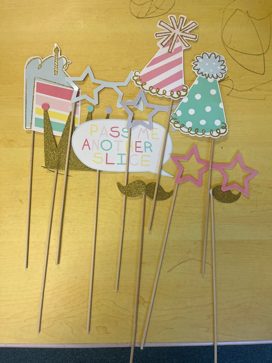 Birthday Party Photo Props Set