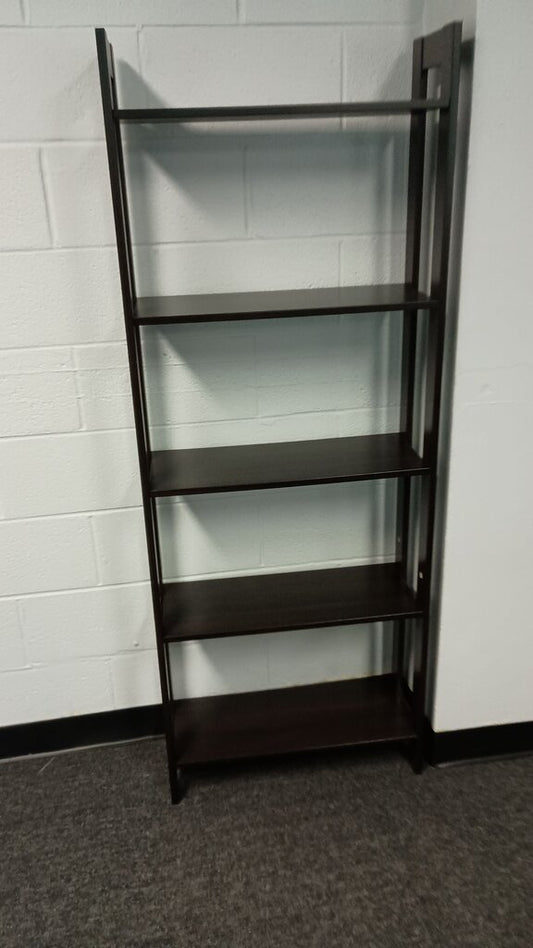 5-Shelf Leaning Bookshelf
