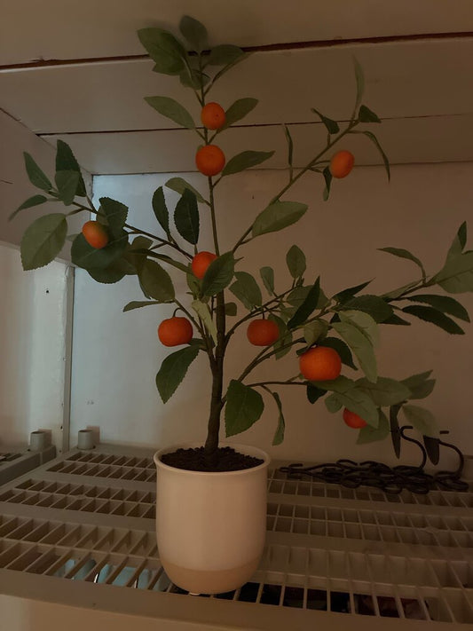 Artificial Orange Tree in Pot