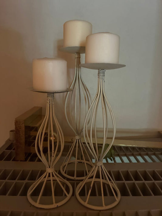 Set of 3 Decorative Candle Holders